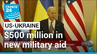 Biden, in Kyiv surprise visit, pledges $500 million in new military aid to Ukraine • FRANCE 24