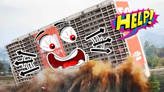 Dangerous Building Demolition Skills I Demolition Fail I Doodles Life