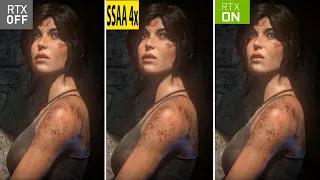 Rise of the Tomb Raider RTX DLSS - ON vs OFF vs SSAA 4x (Graphics / Frame Rate) RTX 3090