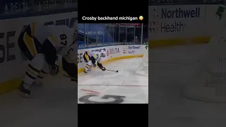 Imagine Crosby hit this backhand michigan on Shesterkin 😳 #nhl #hockey #sidneycrosby