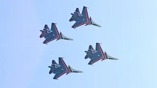 Русские Витязи. Выступление на МАКС 2019 (31.08.19). Russian Knights at MAKS 2019.