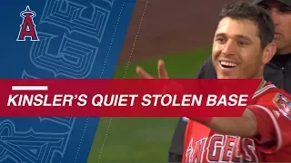 Kinsler loses track of count, still steals third
