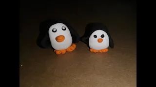 Magic clay penguin 🐧🐧/ Handmade toys for kids / Diy pinguin