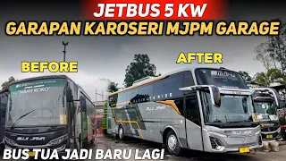 BENER² RAPI BANGET🔥BUS TUA DIROMBAK JADI JETBUS 5 KW GARAPAN PERTAMA DARI MJPM GARAGE