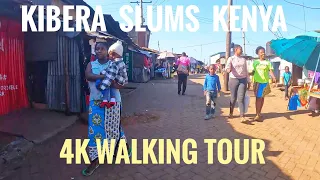 4K video walking tour Inside Africa`s biggest slum in Kenya Nairobi |Kibera slums|