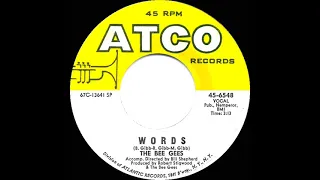 1968 HITS ARCHIVE: Words - Bee Gees (mono 45)