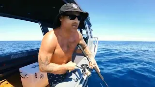 Deep Sea Fishing Challenge JIG VS BAIT With My Brother Tiger Shark & Dead Whale   Ep 289 p9