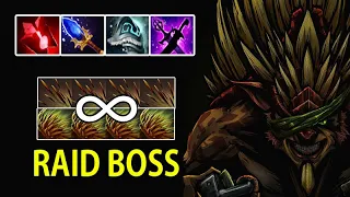 RAID BOSS Bristleback Overpowered Quill Spray Spam INTENSE GAME COMEBACK Offlane 7.35d Dota 2