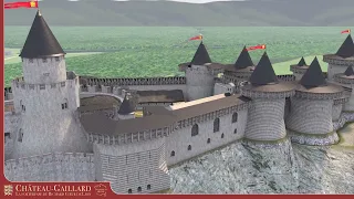 VISITE GUIDEE DE CHÂTEAU-GAILLARD, LA FORTERESSE DE RICHARD COEUR DE LION, RECONSTITUE EN 3D !