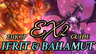 { FF7: Ever Crisis } 231KCP | EX2 Ifrit & Bahamut Walkthrough & Team Build!! A Full Breakdown!