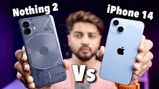 iPhone 14 Vs Nothing Phone 2 Who is The Winner ? Full In Depth Comparison in Hindi |  Mohit Balani