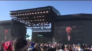 BERNIE SANDERS INTRODUCING RUN THE JEWELS AT COACHELLA