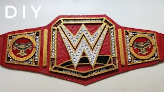 How To Make WWE Universal Championship | Cardboard Universal Championship Belt