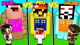 CASA NOOB CONTRO PRO CONTRO HACKER SU MINECRAFT!!!