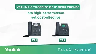 Yealink's T30 series IP desktop phones