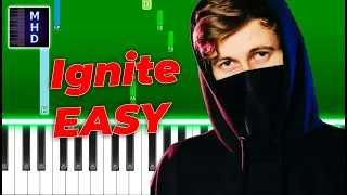 K-391 & Alan Walker - Ignite (Piano Tutorial Easy)