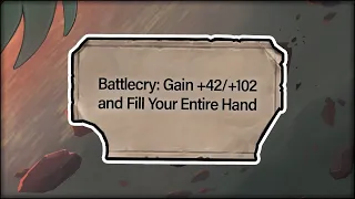 Battlecry: Gain +42/+102 and Fill Your Entire Hand  | Dogdog Hearthstone Battlegrounds