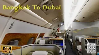 Trip Report| Emirates Airbus A380, Bangkok To Dubai, Business Class December 2019 in 4K