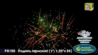 Р8120   Поднять перископ   1,0; 1,25 х 24   Батареи салютов