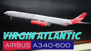 Papercraft airplane tutorial | Airbus A340 - 600 Virgin Atlantic