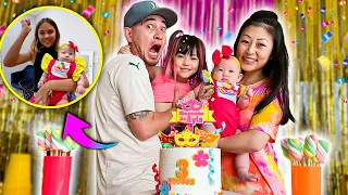 MOSTREI TUDO NO MÊSVERSÁRIO DA AYLA NA CASA DA MAYUMI!! (3° MESVERSARIO) | YU e FAMÍLIA