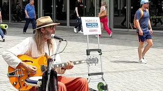 Monday Street Blues in Stuttgart - final session before the police stopped me