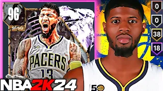 PINK DIAMOND PAUL GEORGE GAMEPLAY! PG-13 IS A BAAAAAD MAN IN NBA 2K24 MyTEAM!