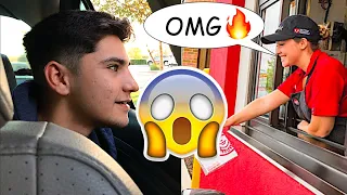 Kid raps his order in the drive thru