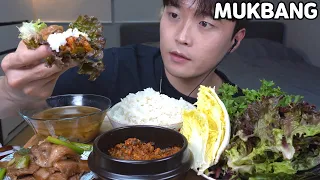 [와차밥] 우렁쌈밥 턱 빠지게 먹기😋 간장제육볶음 우렁쌈장 된장찌개 먹방  MUKBANG ASMR REAL SOUND EATING SHOW COOKING RECIPE