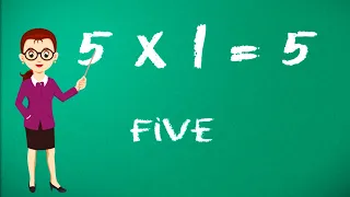 Learn Multiplication Table of Five 5 x 1 = 5 - 5 Times Tables | Kidstart tv