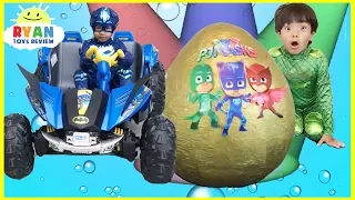 Pj Masks Toys videos Compilation for Kids! Giant Egg Surprise Headquarters Playset Catboy Gekko