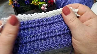 Обалденная обвязка крючком. Beautiful crochet trim