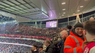 Arsenal V Newcastle (Light show + North London Forever)