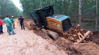 Motoniveladora case 845  atolada  John Deere 5078 E no resgate 🚜🇧🇷