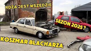 Blacharsko dramat !!! Demontaż W123 Taxi