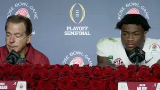 Alabama Football - Rose Bowl Postgame: Coach Saban, Jalen Milroe & Deontae Lawson