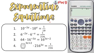 Solving Exponential Equations | Calculator Techniques | General Mathematics | Grade 11