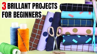 3 Easy Sewing Projects for Beginners | Sewing Projects To Make In Under 10 Minutes