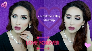 💜Макияж на День Любви I Романтический Макияж I Valentine's Day Makeup