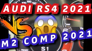 AUDI RS4 2021 VS BMW M2 COMPETITION 2021 / Acceleration & sound / Drag Race 0-250 km/h