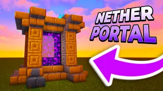 Minecraft: Nether Portal Design😲 #shorts