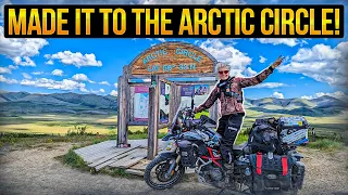 I Made it to the Arctic Circle! Solo Ride through Dempster Highway - EP. 254