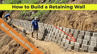 How to Build a Retaining Wall - Retaining Wall Construction