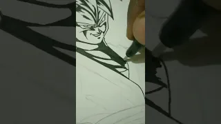 Drawing Goku Black🔥// dragon Ball #MANISHART (#shorts)