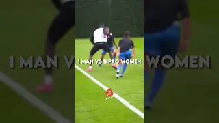 1 Man VS 11 Pro Women #shorts #soccer