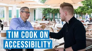 Tim Cook of Apple discusses company's values of Accessibility | #GAAD