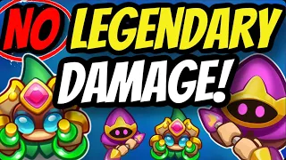 NEW DECK!! NO LEGENDARY DAMAGE CARDS?? | In Rush Royale!