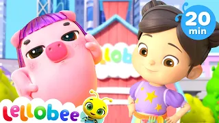 Down by the Lellobee Farm | Baby Cartoons - Kids Sing Alongs | Moonbug