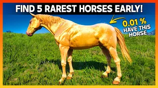 Find ALL 5 Rarest & Special Horses As Arthur Early in Mission - RDR2 Rare & Special Horse Guide