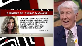 Corrado Augias risponde alla Ministra Santanché: "Denaro unico strumento di libertà? ...